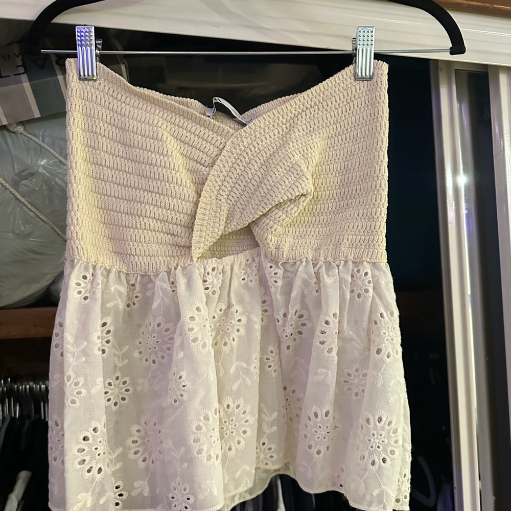 Zara Cream Knit Top
